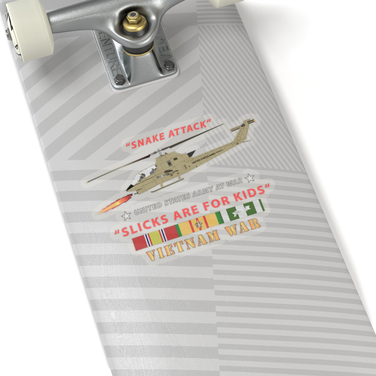 Kiss-Cut Stickers - AH-1 Cobra - Snake Attack - Slicks are for Kids w VN SVC