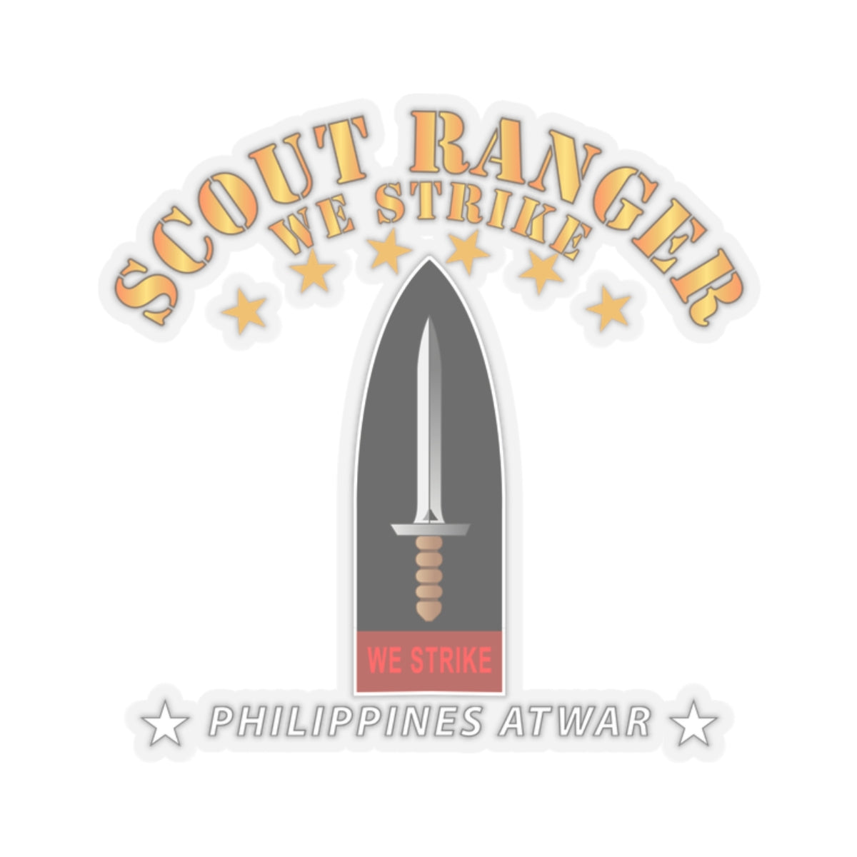 Kiss-Cut Stickers - Philippines - Scout Ranger - We Strike X 300
