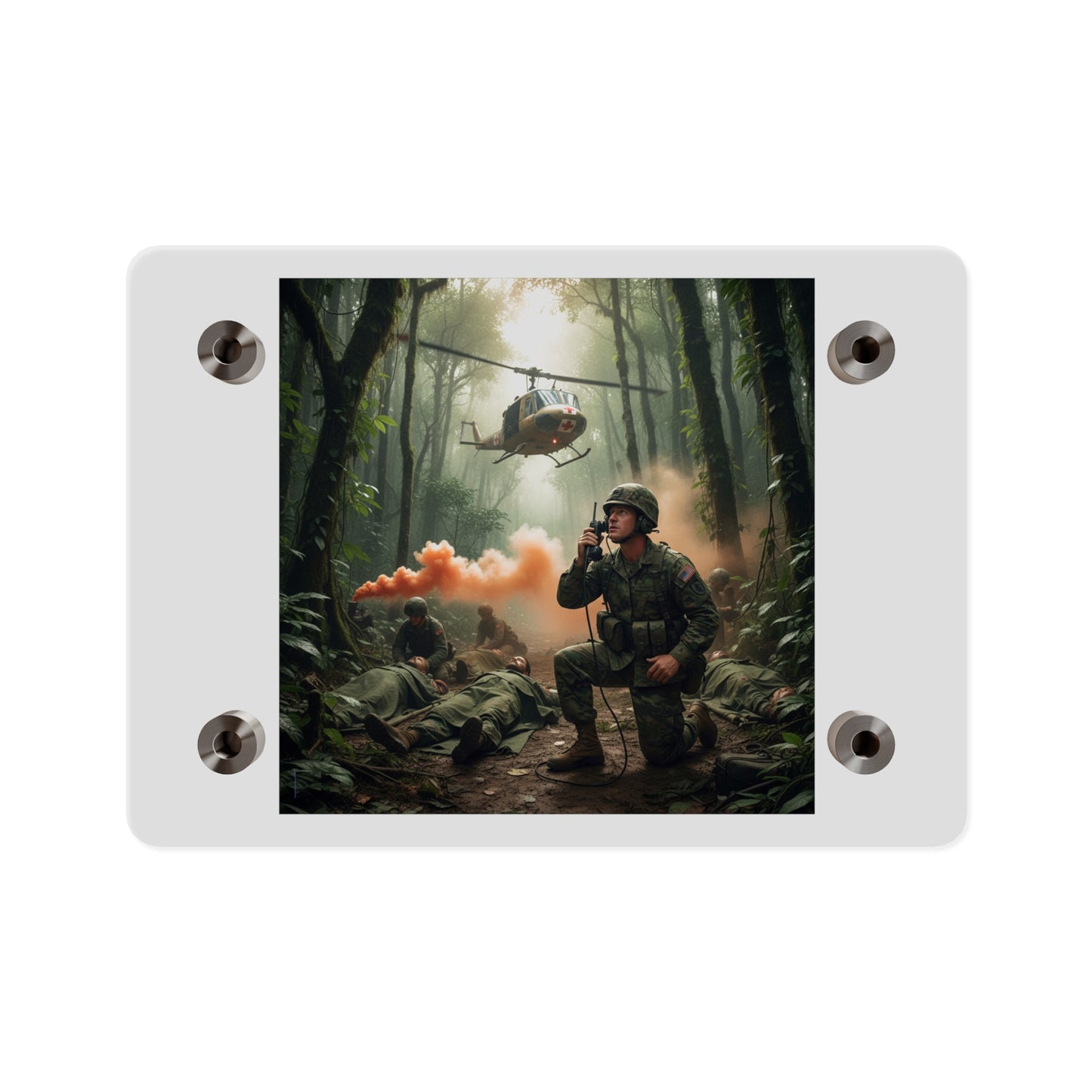 Acrylic Wall Art Panel - Medevac Request - Vietnam