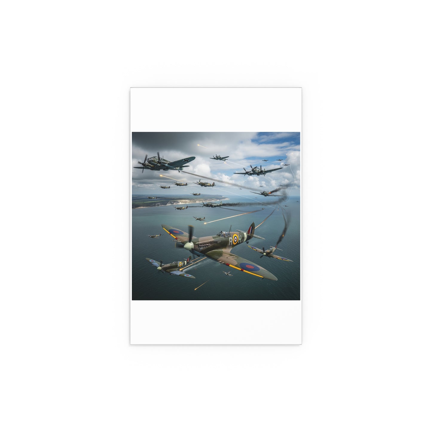 Indoor and Outdoor Silk Posters - British and German aircraft during the Battle of Britain