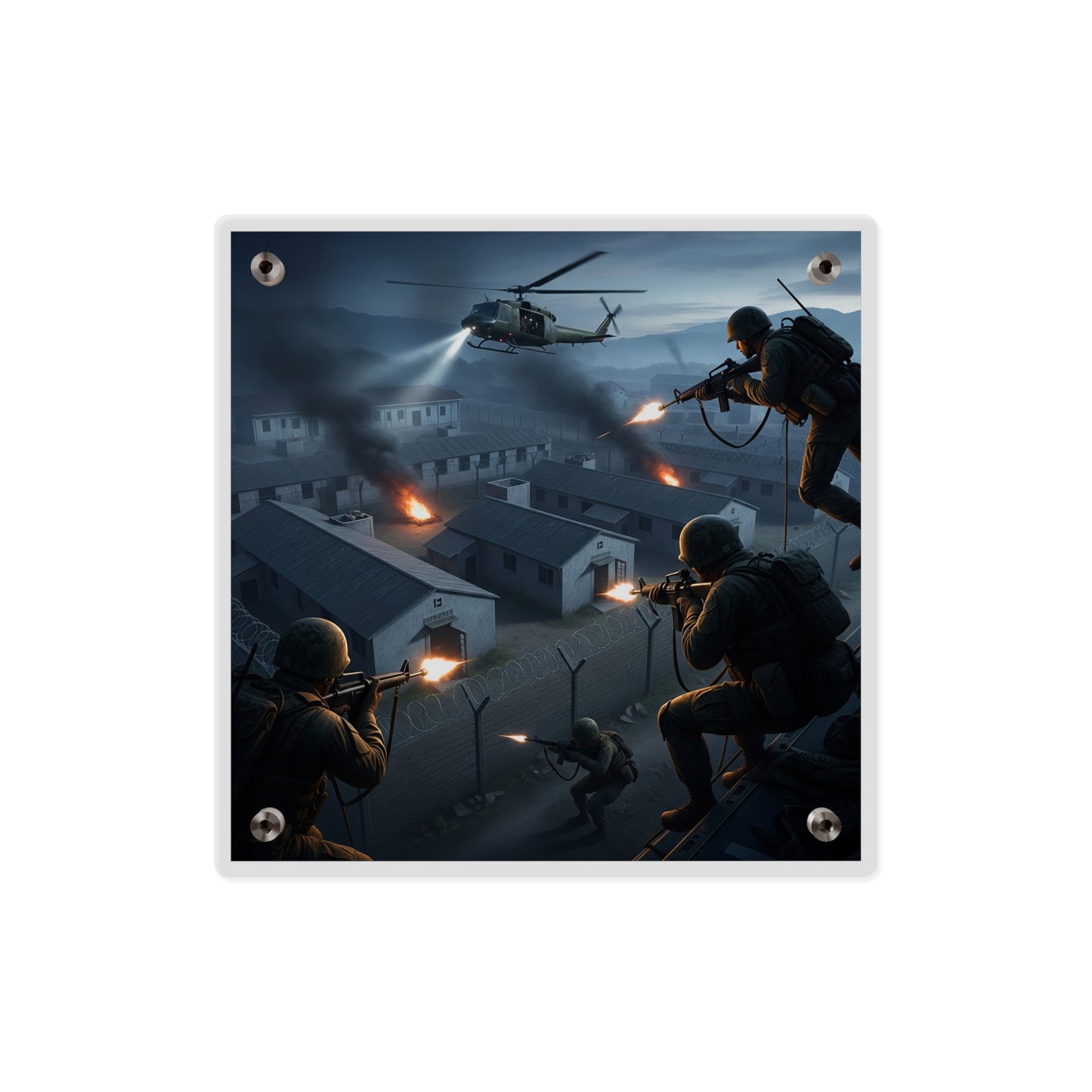 Acrylic Wall Art Panel - Son Tay Rescue during the Vietnam War