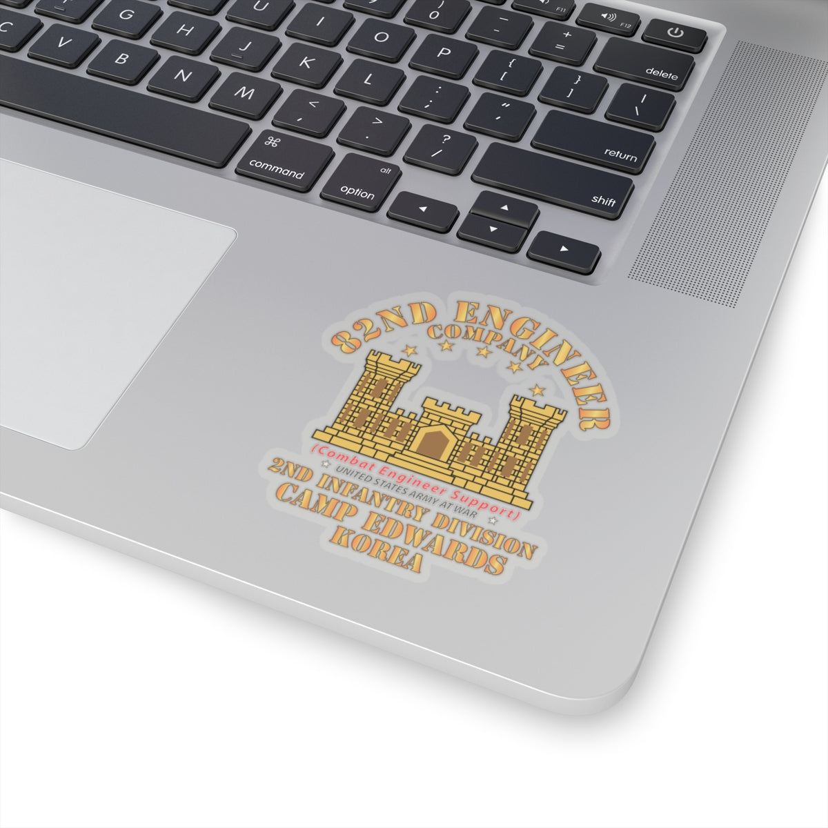 Kiss-Cut Stickers - 82nd Engineer Company - Camp Edwards - Korea