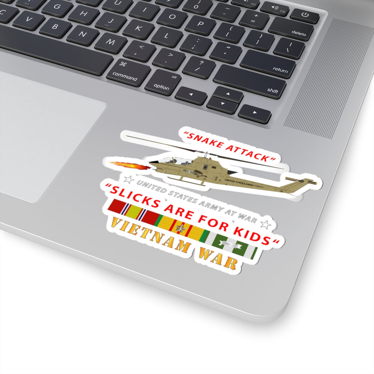 Kiss-Cut Stickers - AH-1 Cobra - Snake Attack - Slicks are for Kids w VN SVC