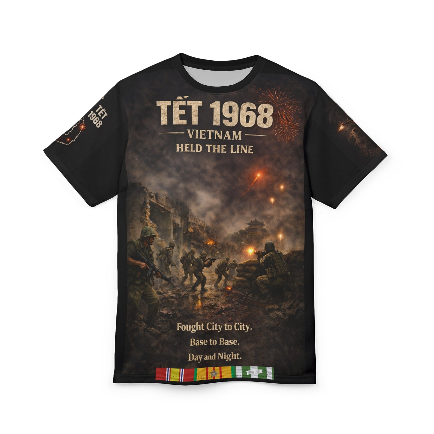 Tet 1968 Vietnam War Veterans' Tribute Tee | All Over Print