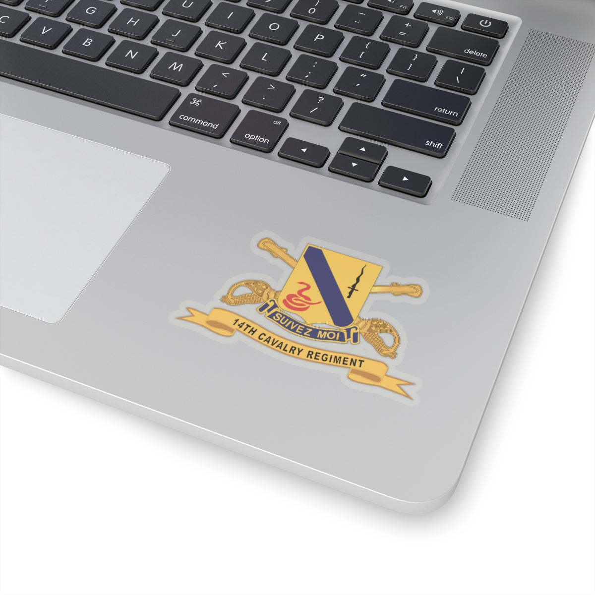 Kiss-Cut Stickers - 14th Cavalry Regiment w Br - Ribbon
