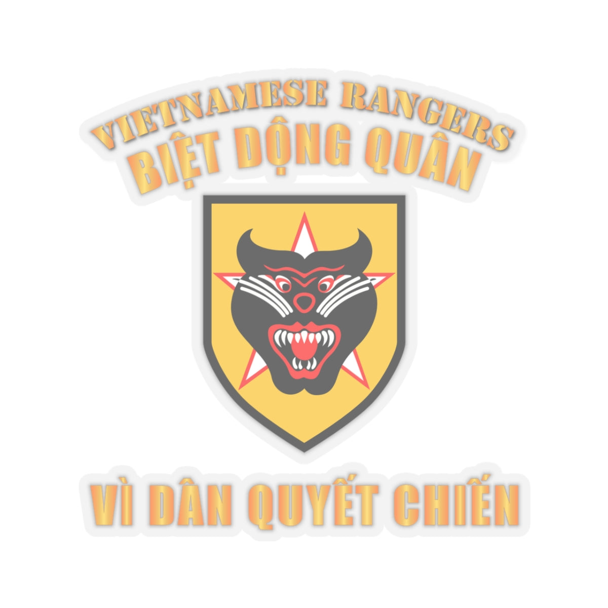 Kiss-Cut Stickers - Vietnam - Vietnamese Rangers