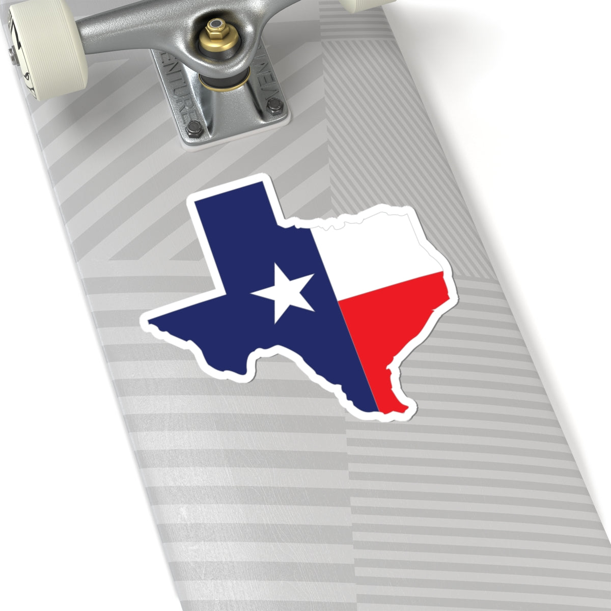 Kiss-Cut Stickers - Texas Map Overprint with Texas State Flag X 300