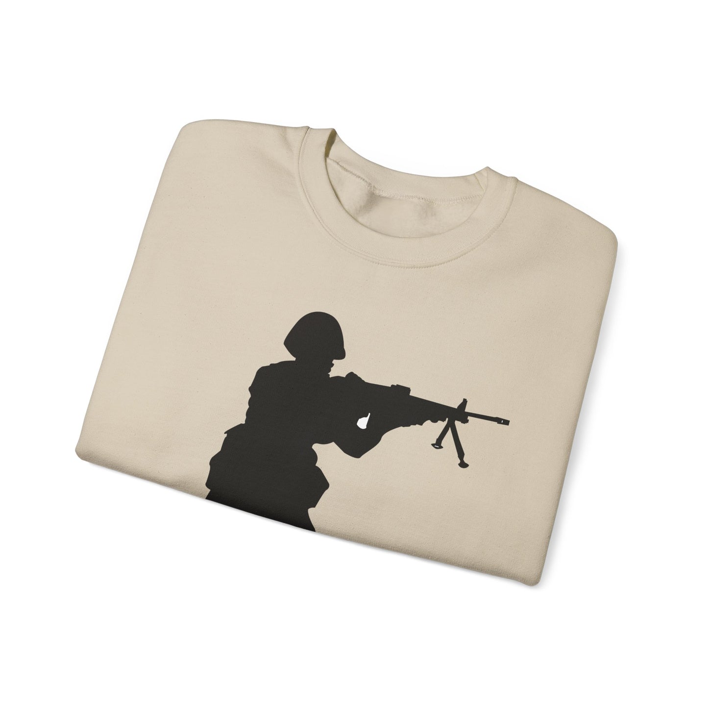 Crewneck Sweatshirt - Army - Soldier - MG Assault - Silhouette X 300