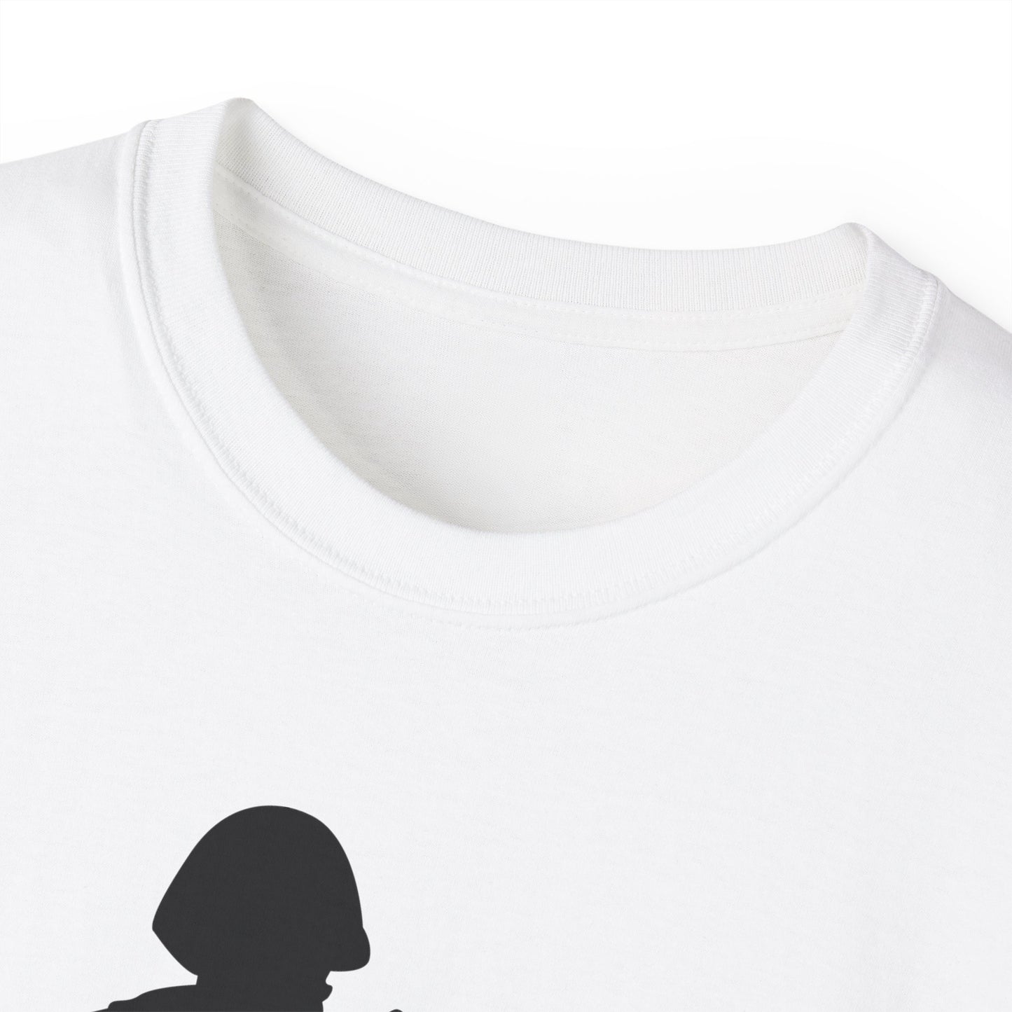 Unisex Ultra Cotton Tee - Army - Soldier - MG Assault - Silhouette X 300