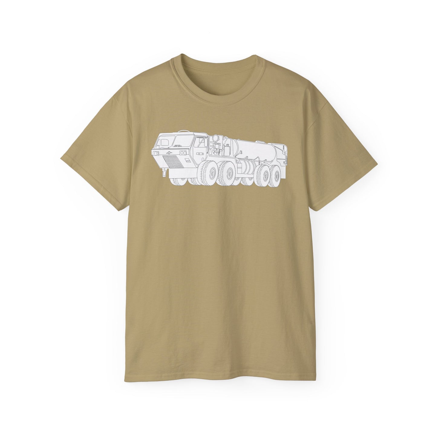 Unisex Ultra Cotton Tee - Vehicle - Fuel Truck - Front Left Oblique X 300