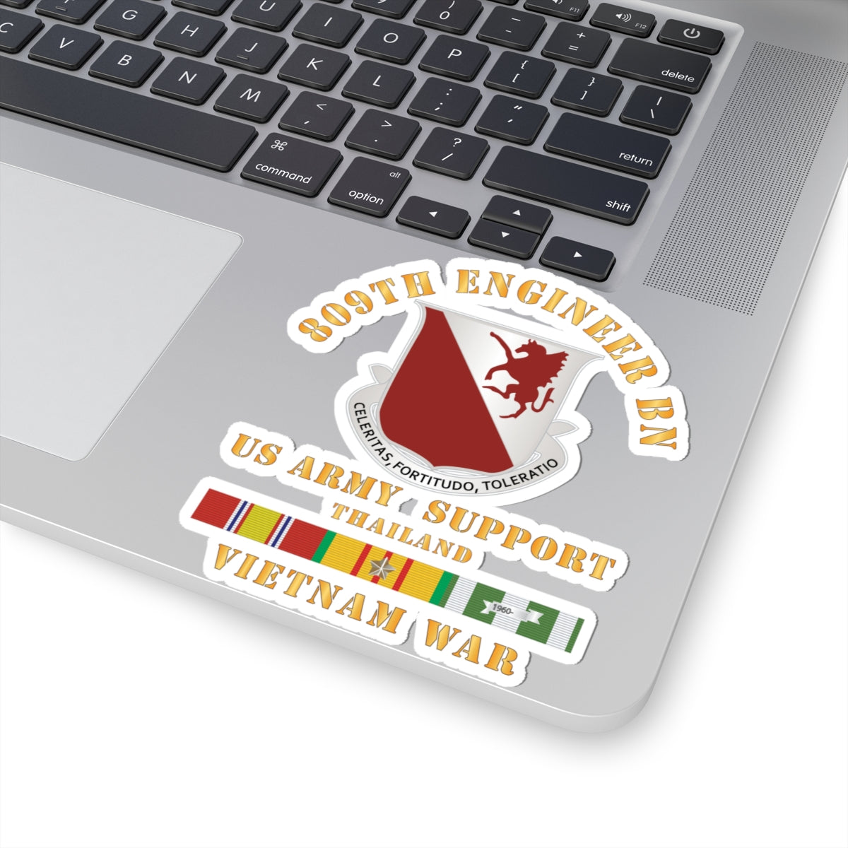 Kiss-Cut Stickers - 809th Engineer Bn - Thailand w VN SVC X 300