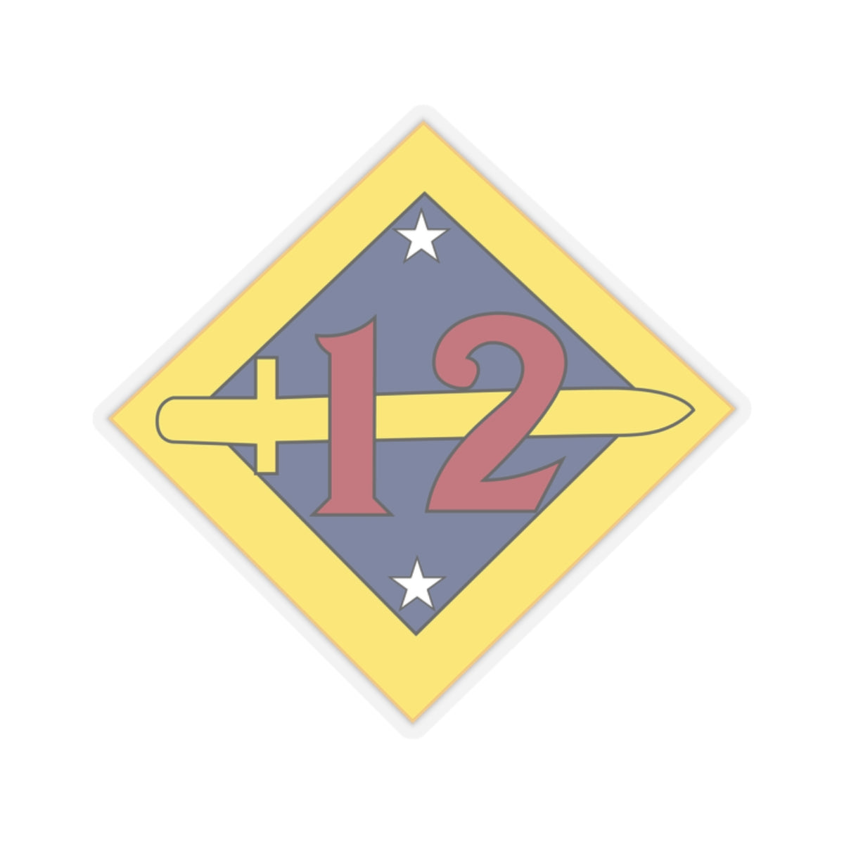 A kiss-Cut Stickers depicting the 12th Division, 1918–1919