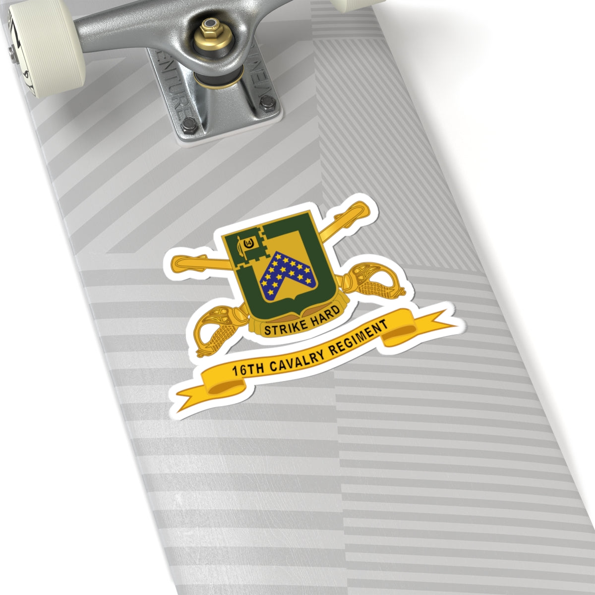 Kiss-Cut Stickers - 16th Cavalry Regiment w Br - Ribbon