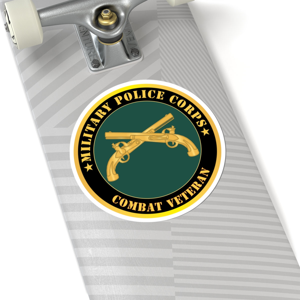 Kiss - Cut Stickers - Army - Military Police - Branch - Combat Veteran