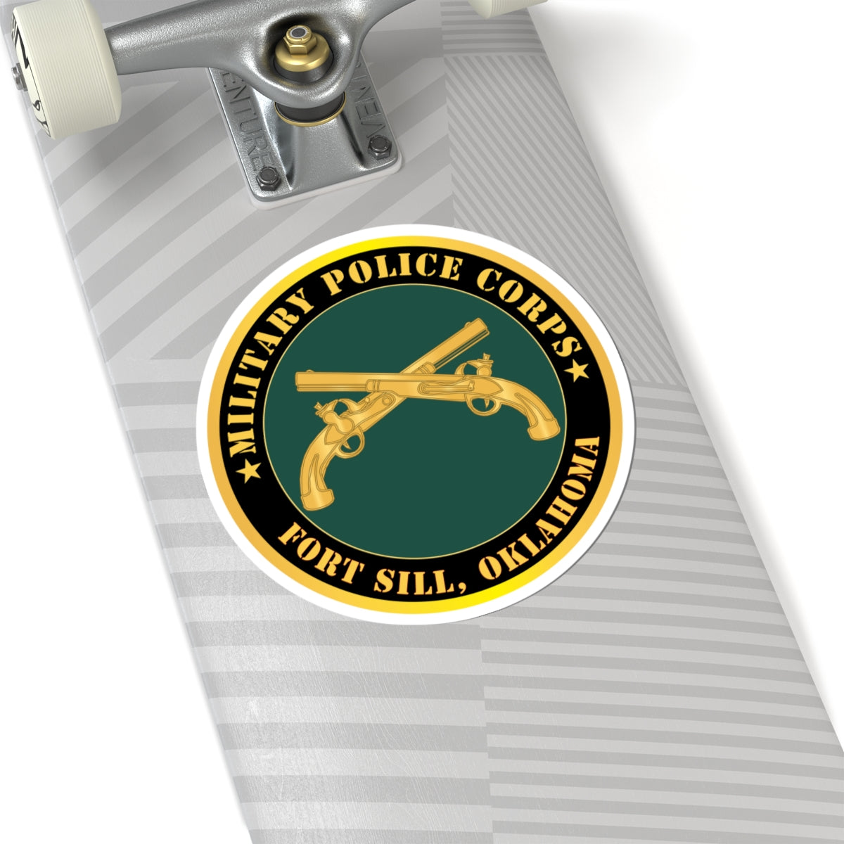 Kiss - Cut Stickers - Army - Military Police - Branch - Fort Sill, OK X 300