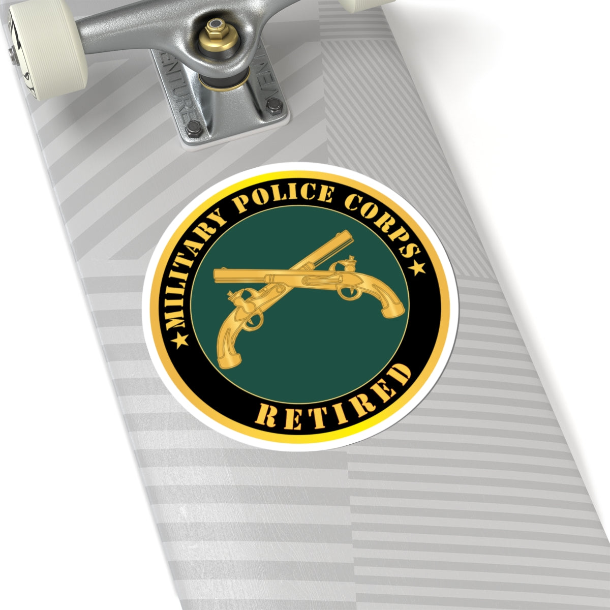 Kiss - Cut Stickers - Army - Military Police - Branch - Retired X 300