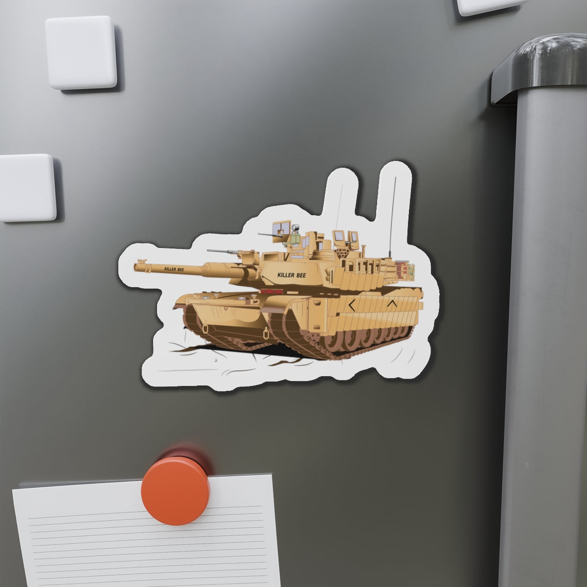Die-Cut Magnets - M1A1 - Abrams Tank