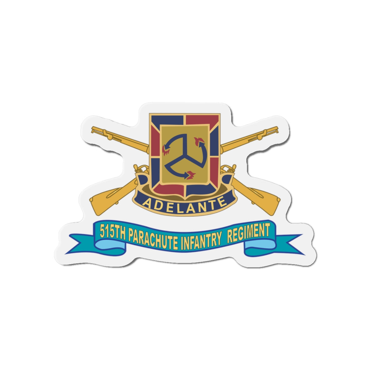 Die-Cut Magnets - Army - 51th Parachute Infantry Regiment - DUI w Br - Ribbon X 300