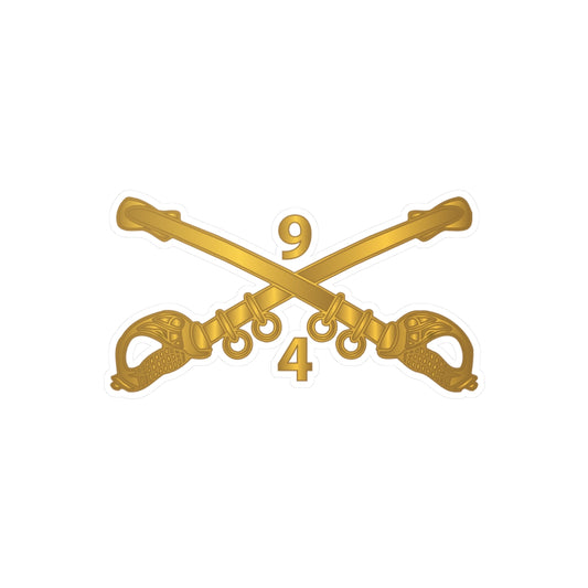 Kiss-Cut Vinyl Decals - Army - 4th Squadron,  9th Cavalry Branch wo Txt X 300
