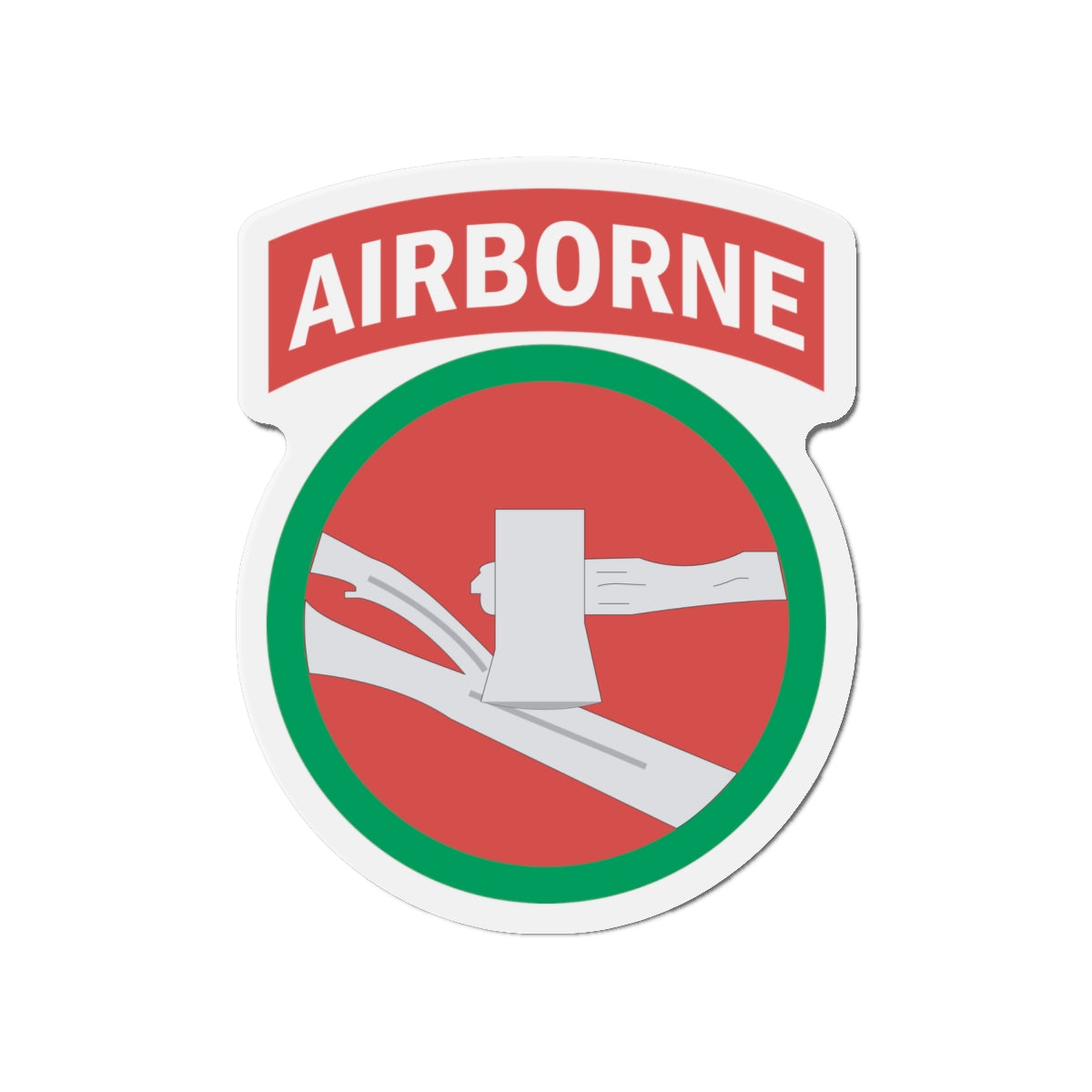 Die-Cut Magnets -SSI - 84th Infantry Division w Airborne Tab X 300