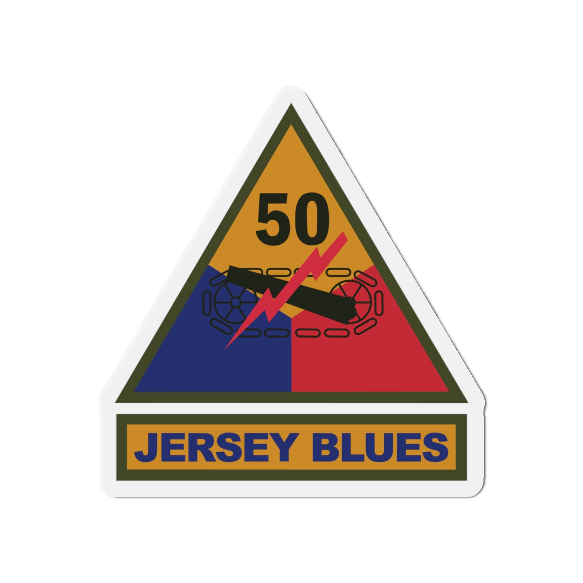 Die-Cut Magnets -SSI - 50th Armored Division w Name Tape X 300