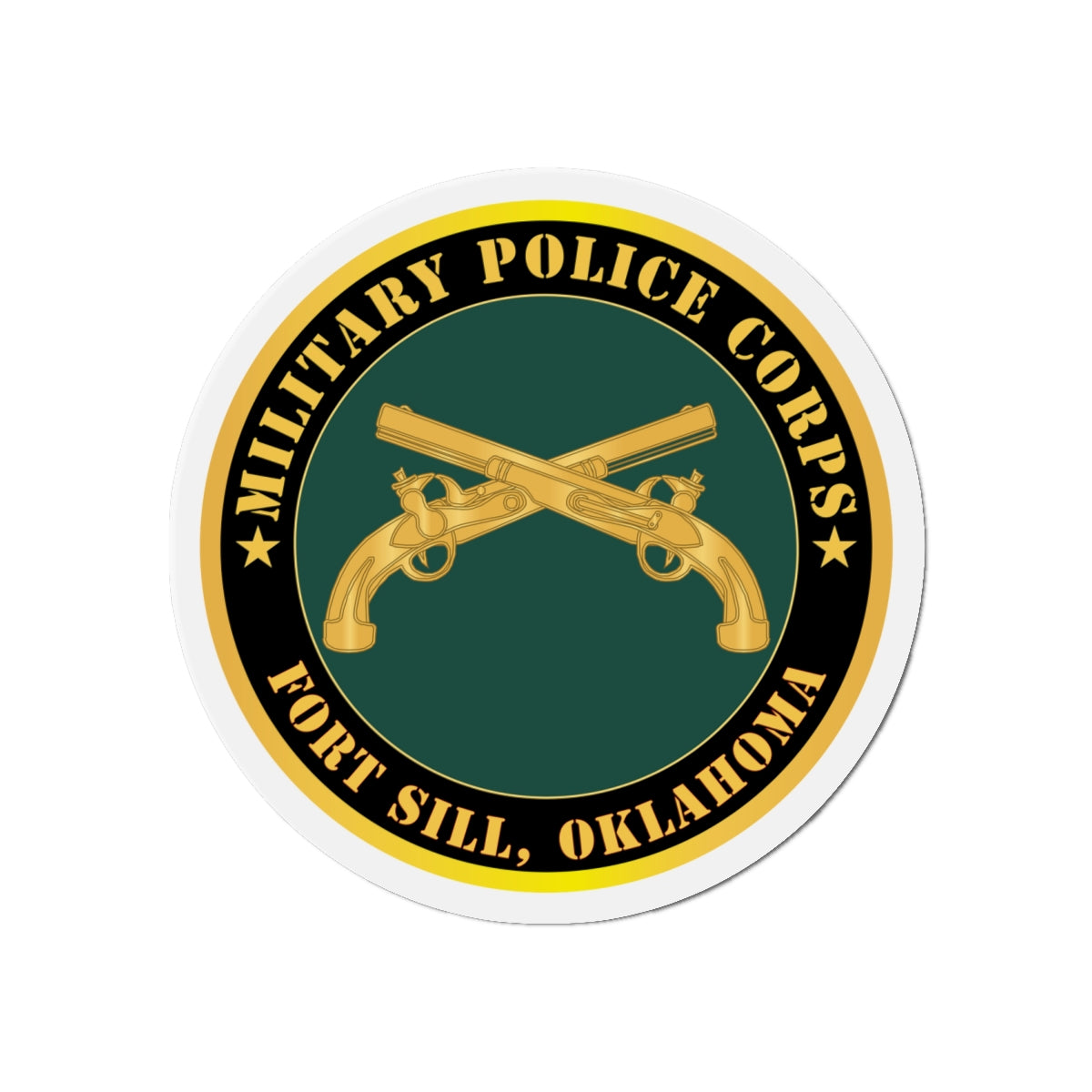 Die-Cut Magnets - Army - Military Police - Branch - Fort Sill, OK X 300