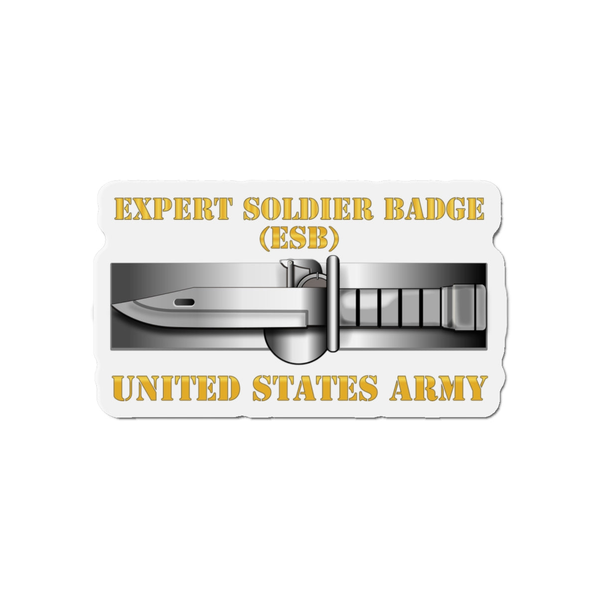 Die-Cut Magnets - Army - Expert Soldier Badge