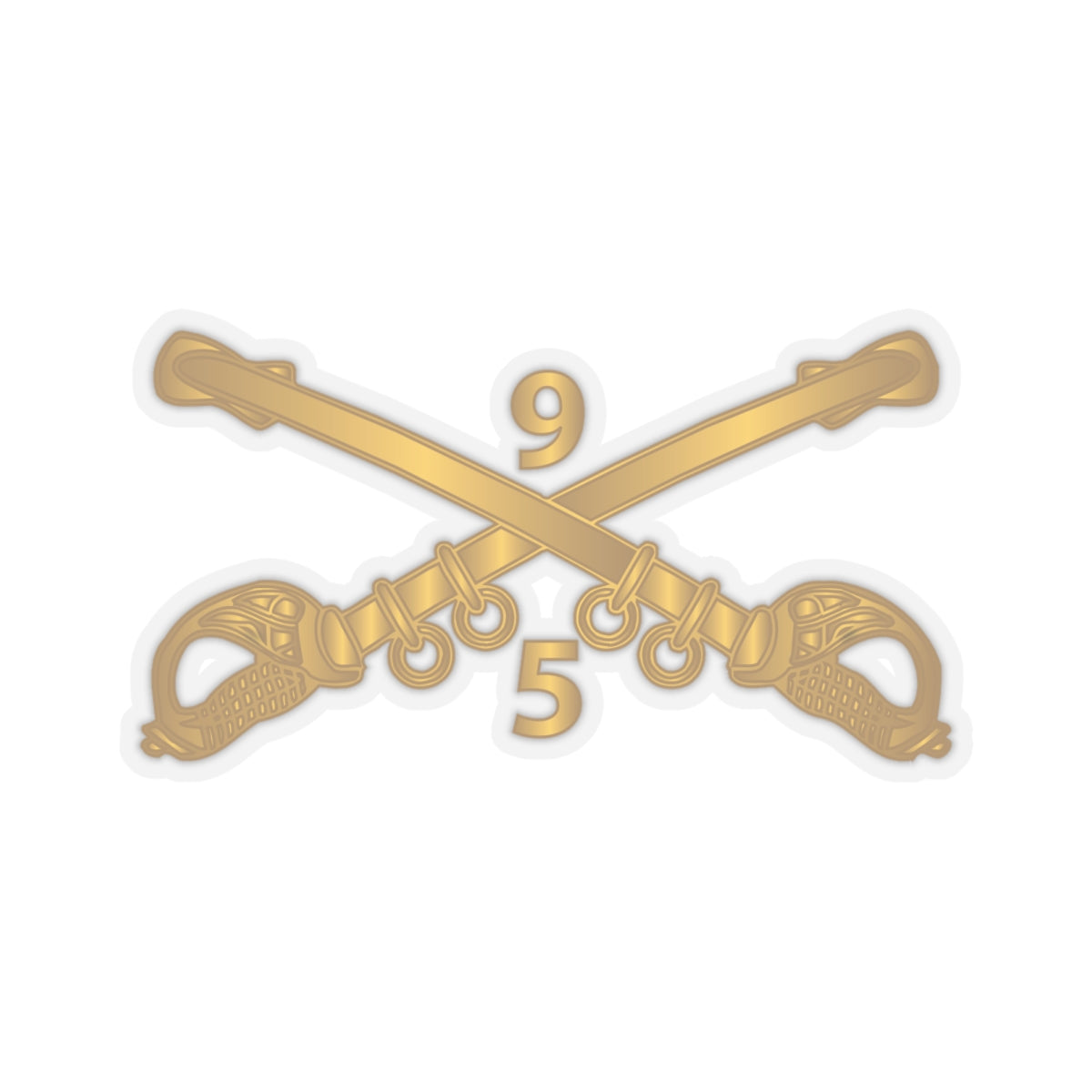 Kiss-Cut Stickers - Army - 5th Squadron, 9th Cavalry Branch wo Txt X 300