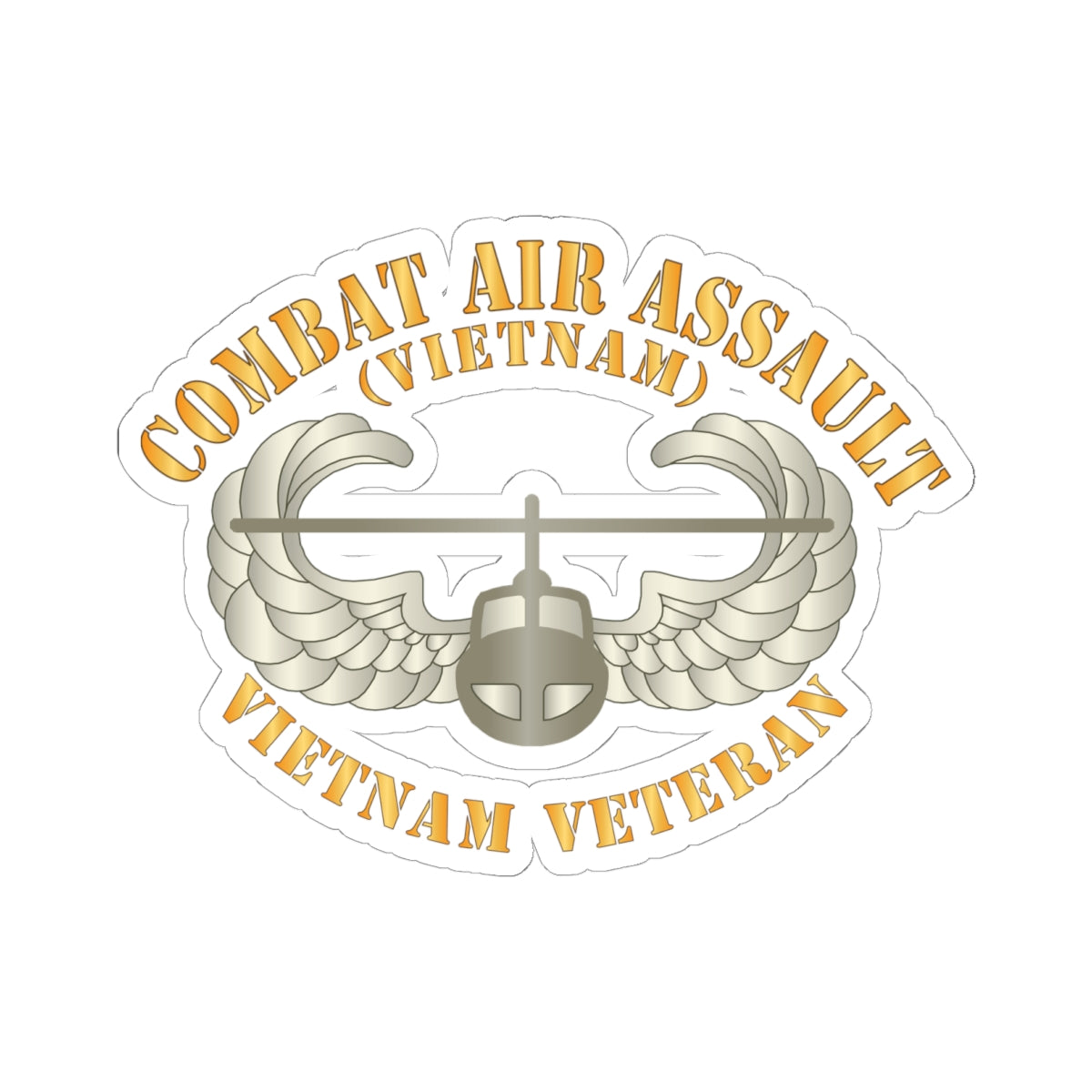 Kiss - Cut Stickers - Army - Combat Air Assault - Vietnam X 300