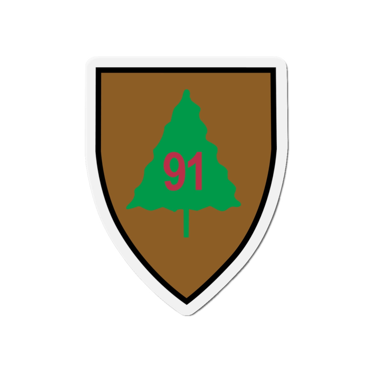 Die-Cut Magnets -SSI - 91st Infantry Division X 300