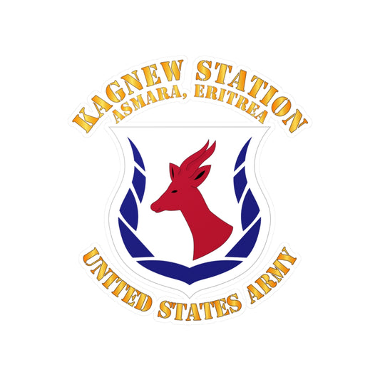 Kiss-Cut Vinyl Decals - Army - Kagnew Station - Asmara, Eritrea