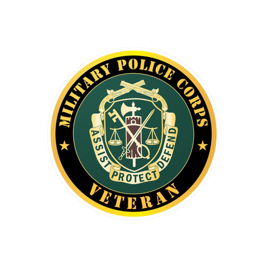 Kiss-Cut Vinyl Decals - Army - Military Police Corps Regimental Crest - Veteran X 300