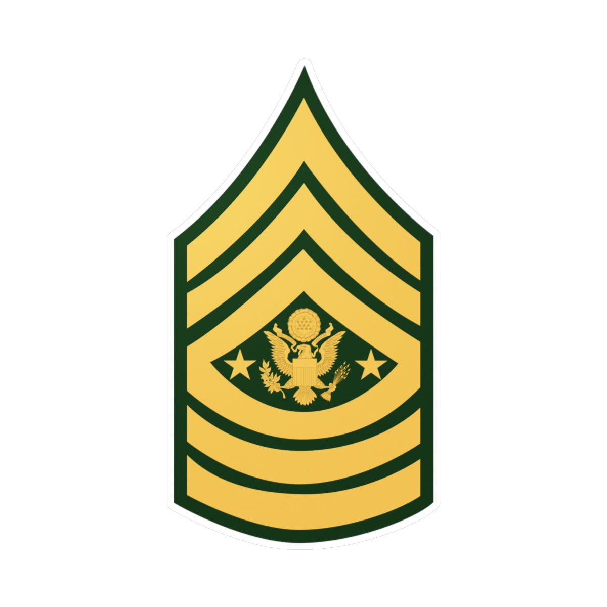 Kiss-Cut Vinyl Decals - Army - Sgt Major of the Army E-9 (SMA) X 300
