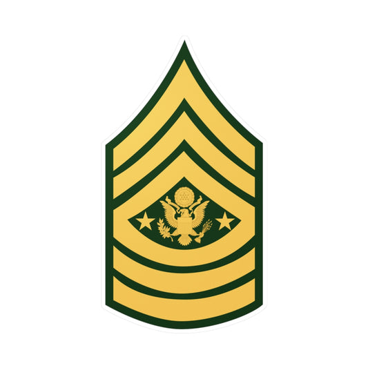 Kiss-Cut Vinyl Decals - Army - Sgt Major of the Army E-9 (SMA) X 300