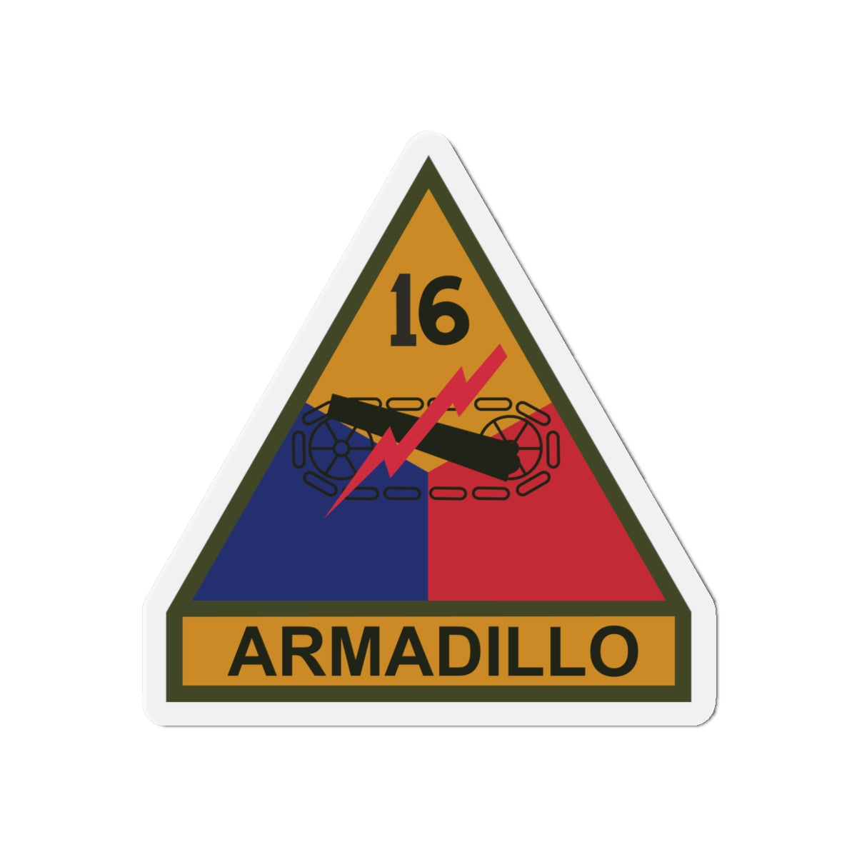 Die-Cut Magnets -SSI - 16th Armored Division w Name Tape X 300