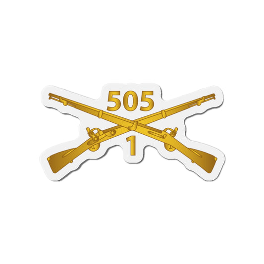 Die-Cut Magnets - Army -  1st Bn, 505th Infantry Regiment Branch wo Txt X 300