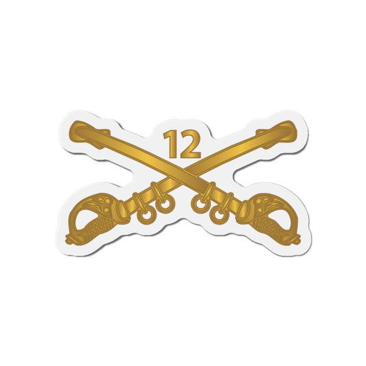 Die-Cut Magnets - Army - 12th Cavalry Branch wo Txt X 300