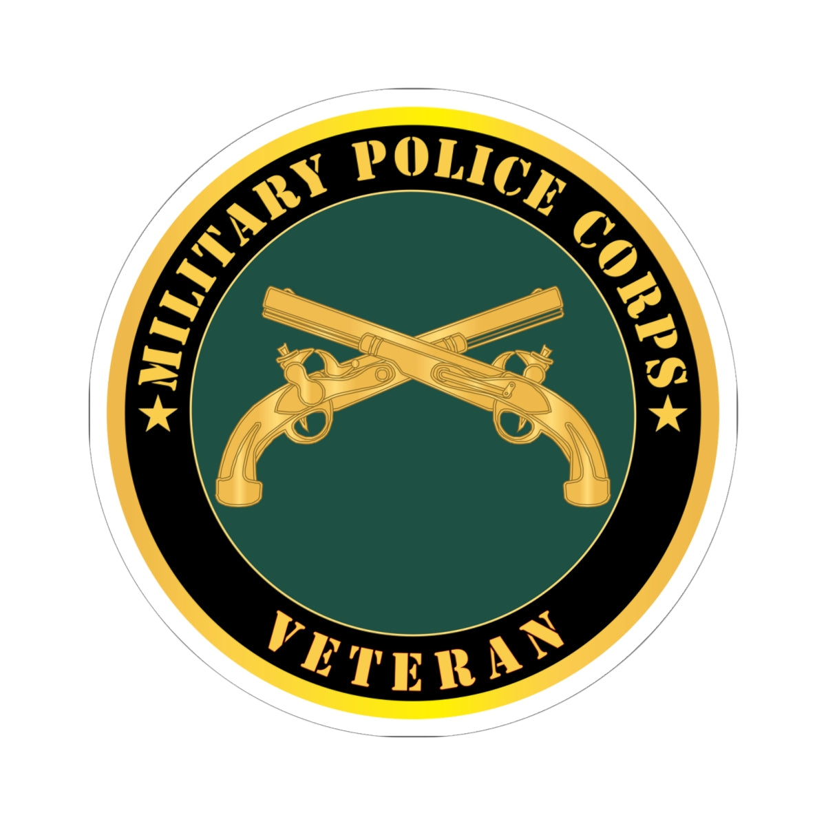Kiss - Cut Stickers - Army - Military Police - Branch - Veteran X 300