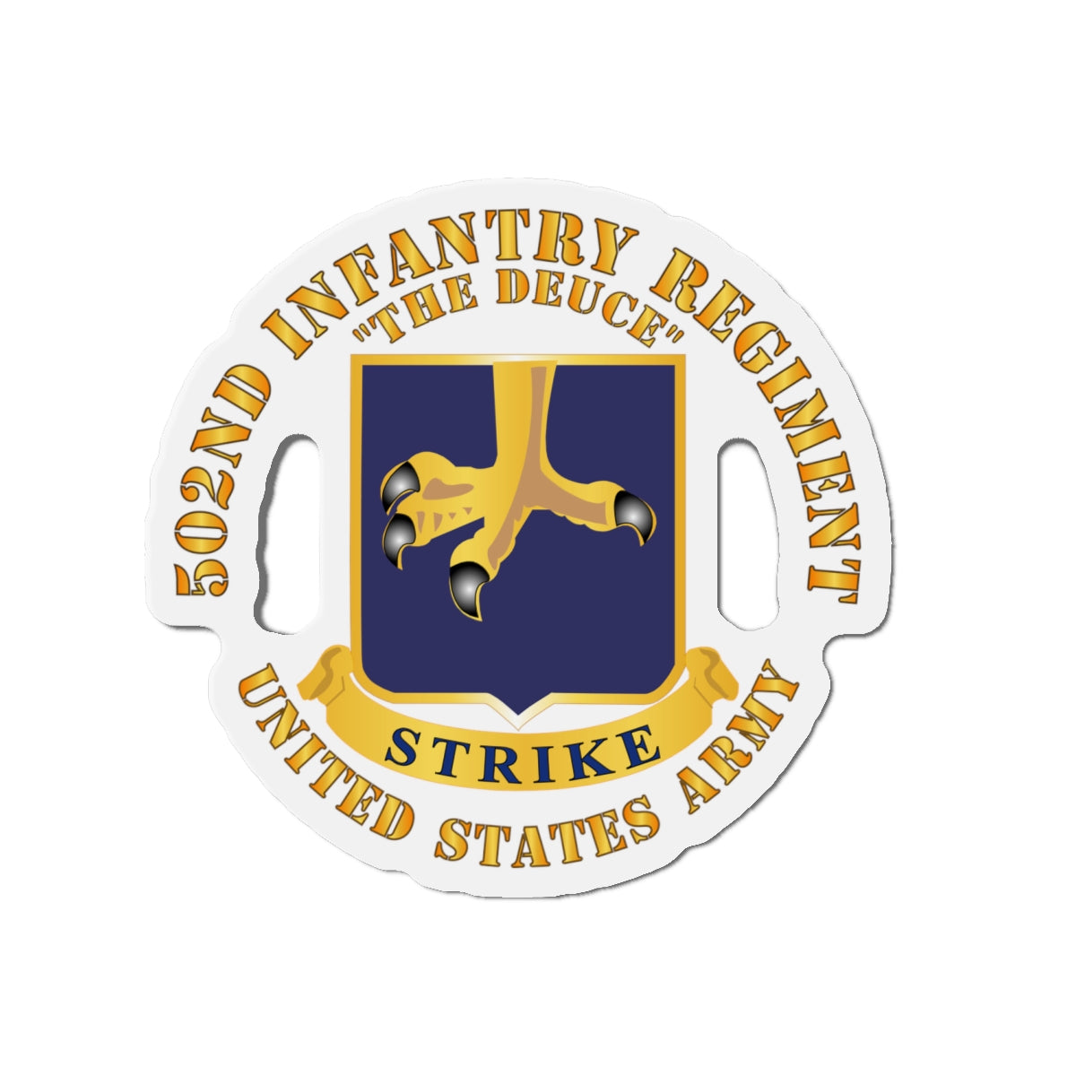 Die-Cut Magnets - 502nd Infantry Regt - DUI - The Deuce
