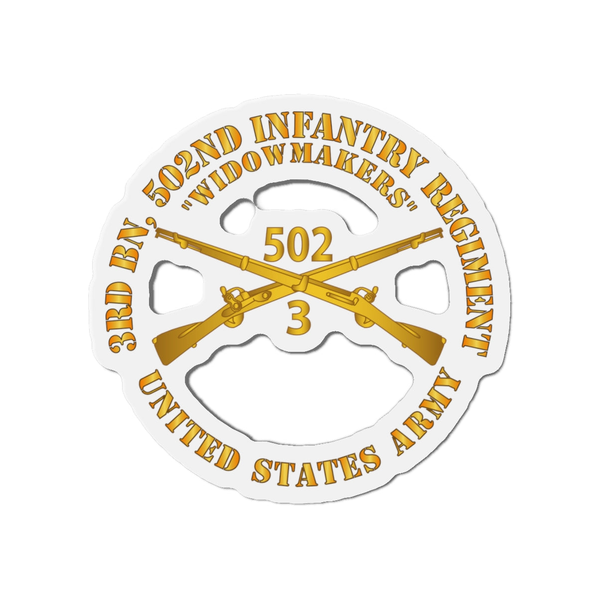Die-Cut Magnets - 3rd Bn 502nd Infantry Regt - Widowmakers - Infantry Br