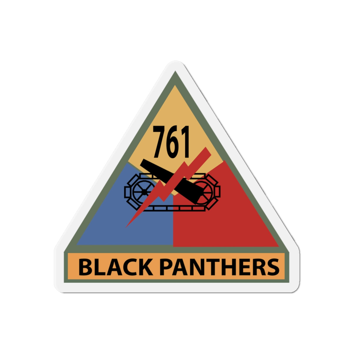 Die-Cut Magnets -SSI -Army - 761st Tank Battalion SSI w Name Tape X 300