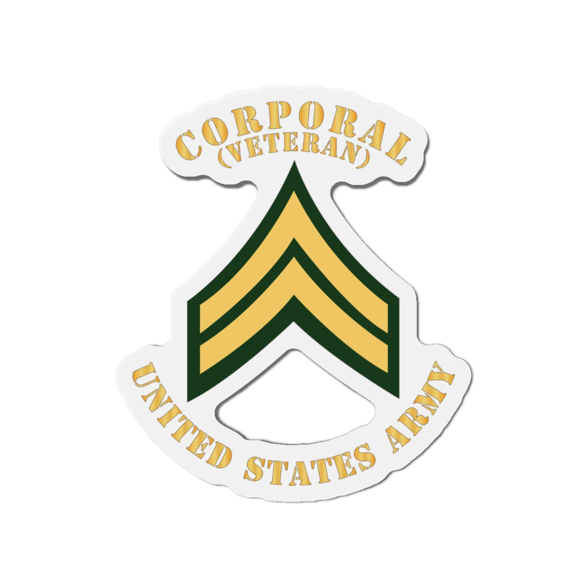 Die-Cut Magnets -SSI -Army - Corporal - CPL - Veteran - Flat X 300
