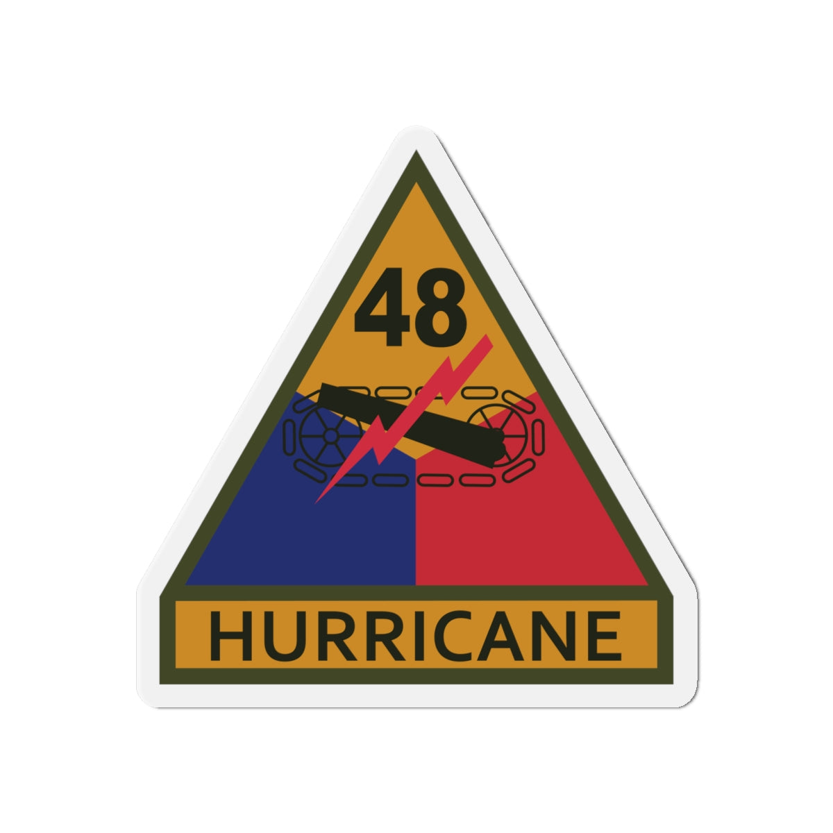 Die-Cut Magnets -SSI - 48th Armored Division w Name Tape X 300