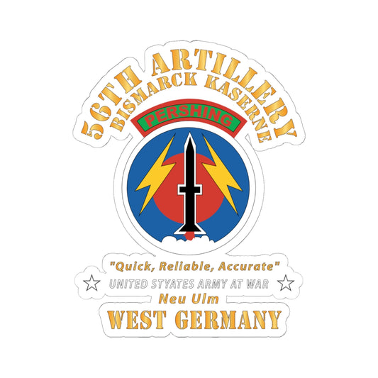 Kiss - Cut Stickers - Army - 56th Artillery Command - Pershing - Bismark Kaserne - New Ulm X 300