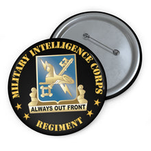 Load image into Gallery viewer, Custom Pin Buttons - Military Intelligence Corps Regiment X 300
