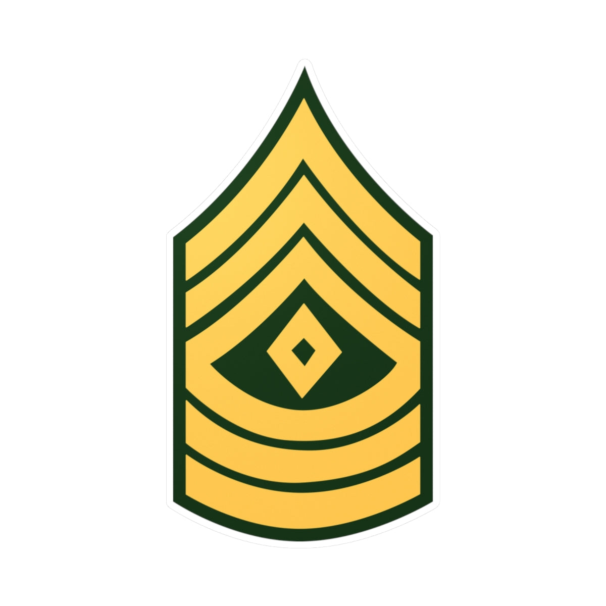 Kiss-Cut Vinyl Decals - Army - First Sergeant E-8 (1SG) X 300