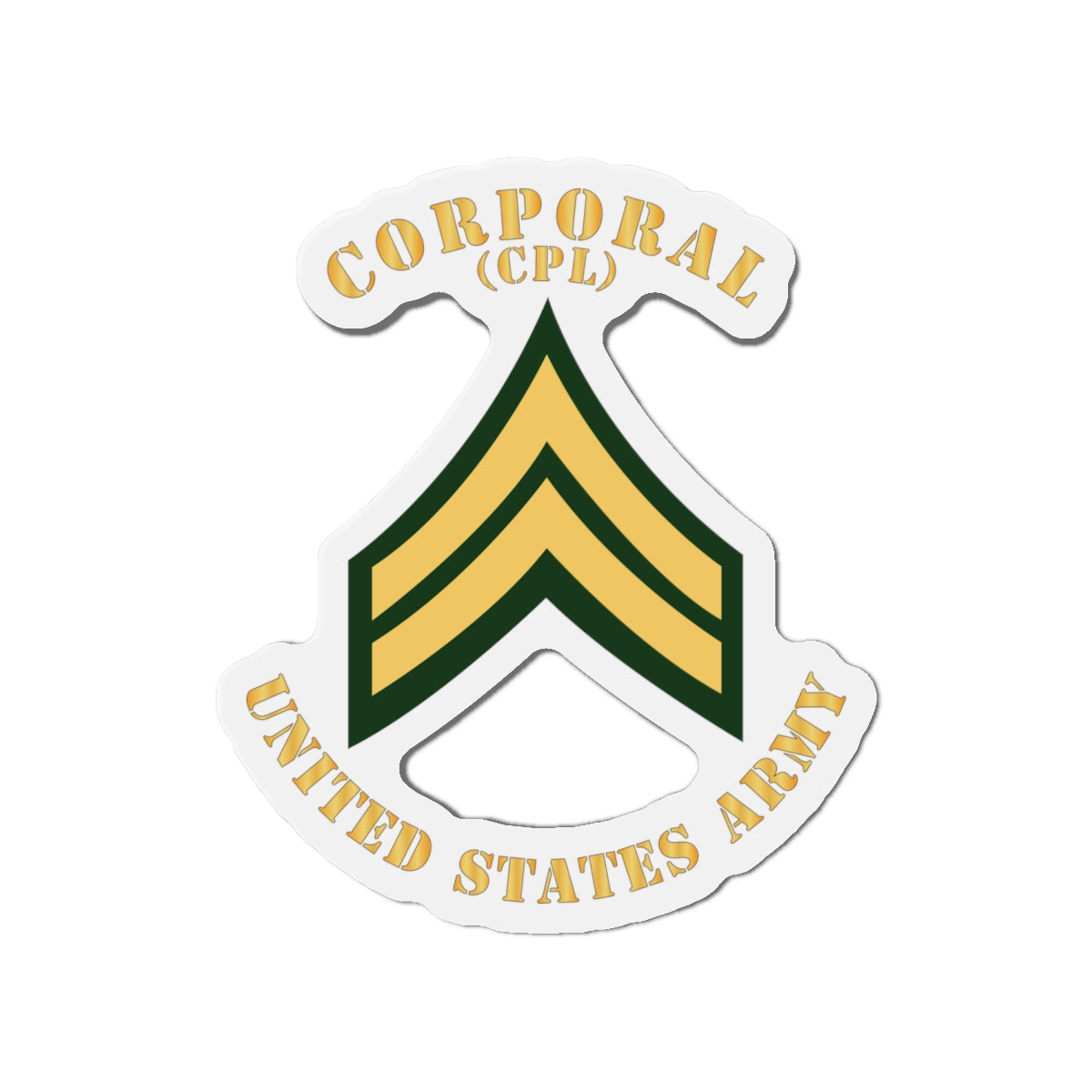 Die-Cut Magnets -SSI -Army - Corporal - CPL - Flat X 300