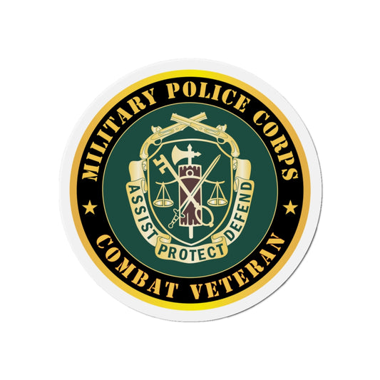Die-Cut Magnets - Army - Military Police Corps Regimental Crest - Combat Veteran X 300