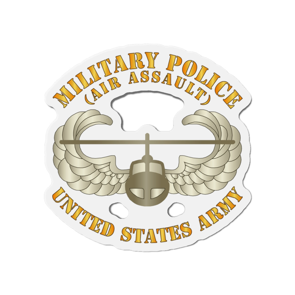 Die-Cut Magnets - Army - Military Police w Air Assault Badge