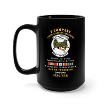 Load image into Gallery viewer, Black Mug 15oz - F Company, 159th Aviation Regiment - Based Giebelstadt, Germany, War on Terrorism - Iraq War 2003-2004 X 300
